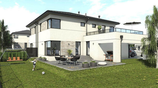 Nowe domy bliźniacze – surowy stan, Krasne