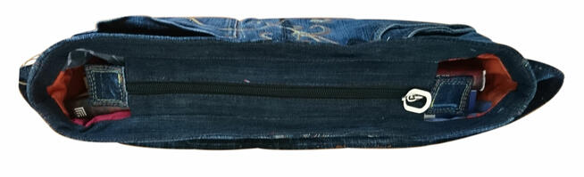 Torebka na ramię codzienna mała, pojemna, jeans, nowa