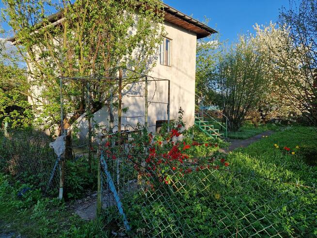 Dwie działki ROD razem (obok siebie) z domem murowanym