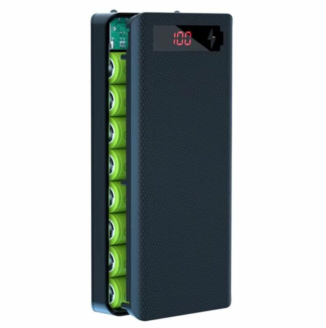 POWERBANK 22 800 mAh Z LED CZARNY 2XUSB + USB-C