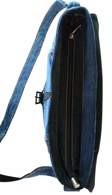 Torebka „listonoszka” „Elf - Hand Made - Upcycling.