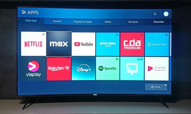 TV Samsung 55 Cali 120 Hz HDR1000 4K Zakrzywiony Smart TV DV
