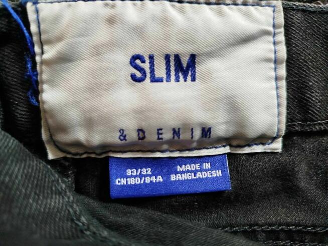 Czarne spodnie jeansowe Denim Slim