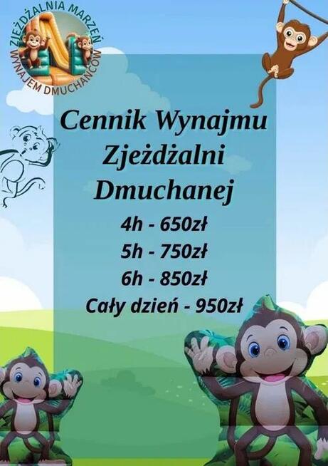 Wynajem, Dmuchaniec, Dmuchana Zjeżdżalnia, Atrakcje, Dzieci