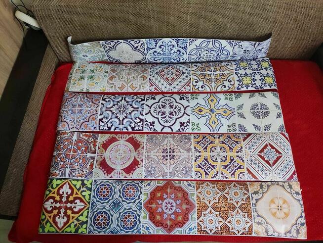 Pasek Ozdobny na ścianę kuchni Płytki Maroko MOZAIKA Dekor