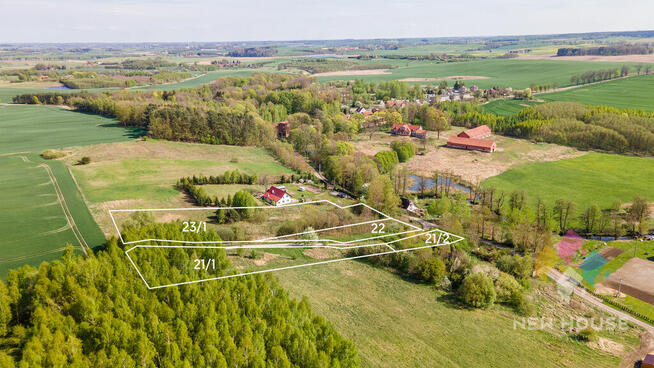 Działka na wzgórzu z widokiem na jezioro