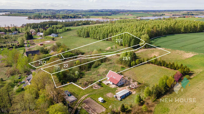 Działka na wzgórzu z widokiem na jezioro