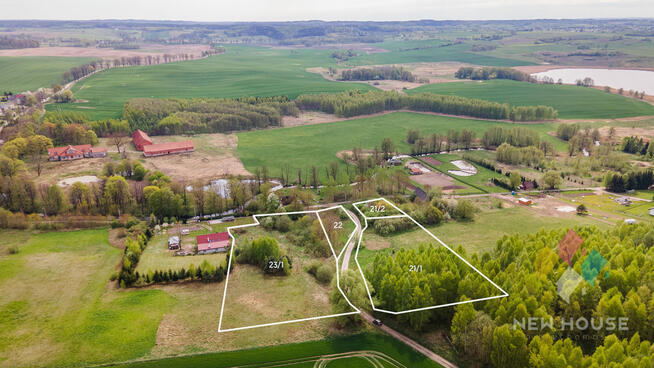 Działka na wzgórzu z widokiem na jezioro