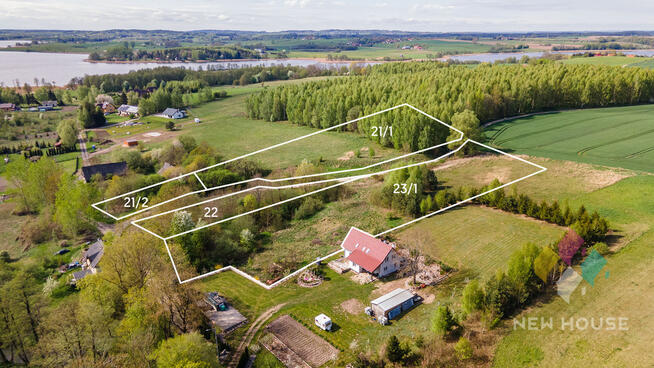 Działka na wzgórzu z widokiem na jezioro