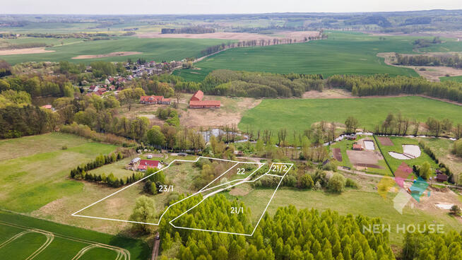 Działka na wzgórzu z widokiem na jezioro