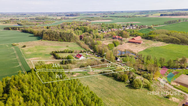 Działka na wzgórzu z widokiem na jezioro