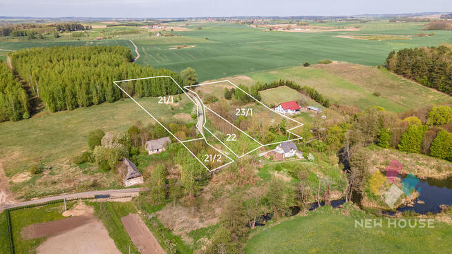 Działka na wzgórzu z widokiem na jezioro