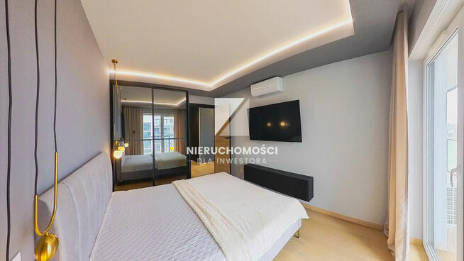 Apartament z widokiem na rzekę w Dziwnowie, balkon