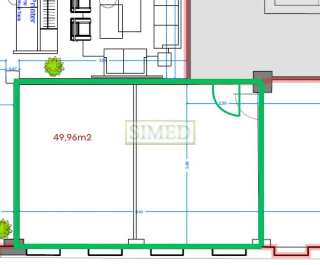 Biuro,recepcja, dostęp24h, parking, ochrona, klima