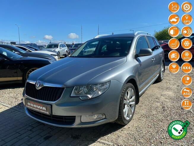 Škoda Superb 2.0tdi 4x4 DSG full opcja xenon Navi ledy kamera skóry mały przebieg