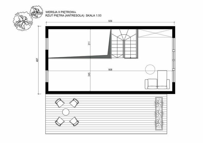Nowy Dom szkieletowy 45m2 1-piętr. st.deweloperski