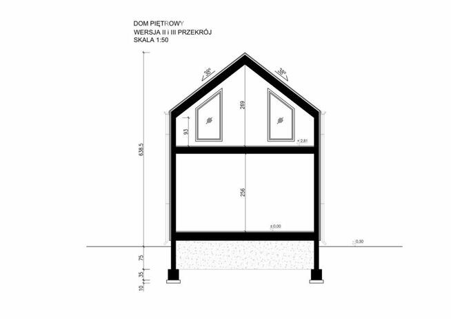 Nowy Dom szkieletowy 45m2 1-piętr. st.deweloperski