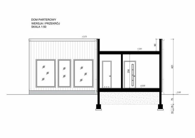 Nowy Dom parterowy 70 m2 szkieletowy w 3mce