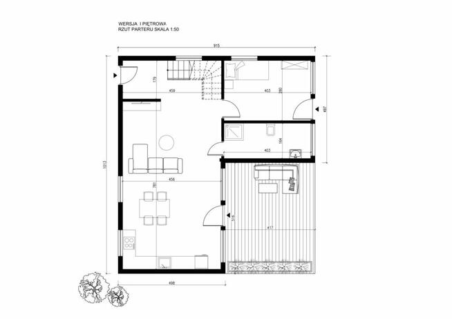 Nowy Dom 70 m2 1-piętr. st. deweloperski w 3mce