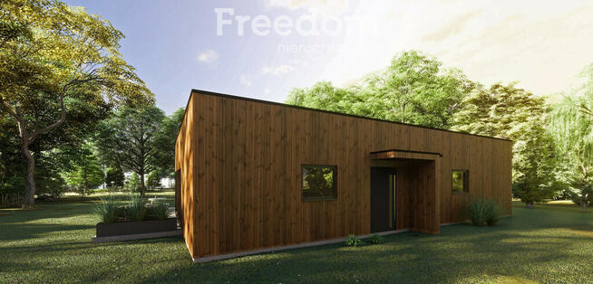 Nowy Dom parterowy 130 m2 z dachem płaskim