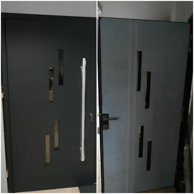 Aluminiowe ciepłe drzwi powystawowe w cenie obniżonej o 50%