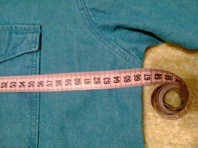 Modna koszula jeans męska długi rękaw