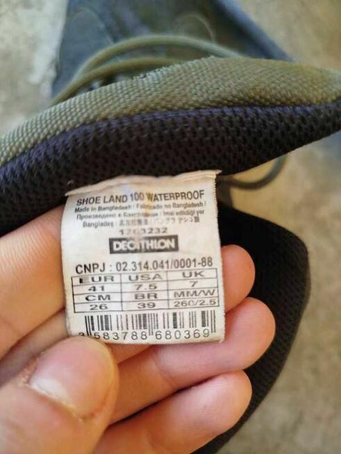 Wodoodporne buty terenowe Solognac 41