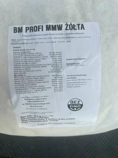 BM PROFI MMW żółta PREMIUM witaminy krowy mleczne