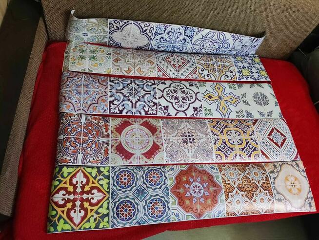 Pasek Ozdobny na ścianę kuchni Płytki Maroko MOZAIKA Dekor