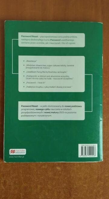 Password Reset Students Book - macmillan education