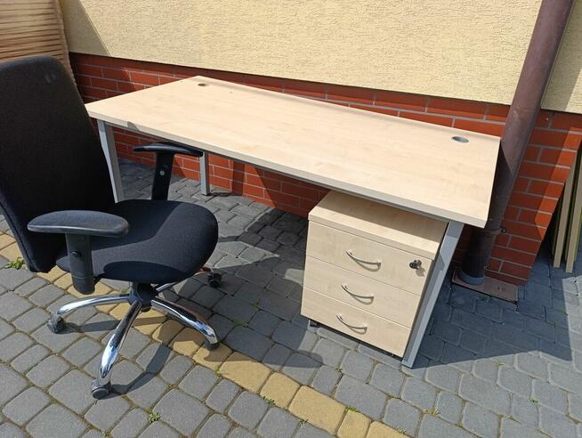 Biurko stół biurowy biały 160x80