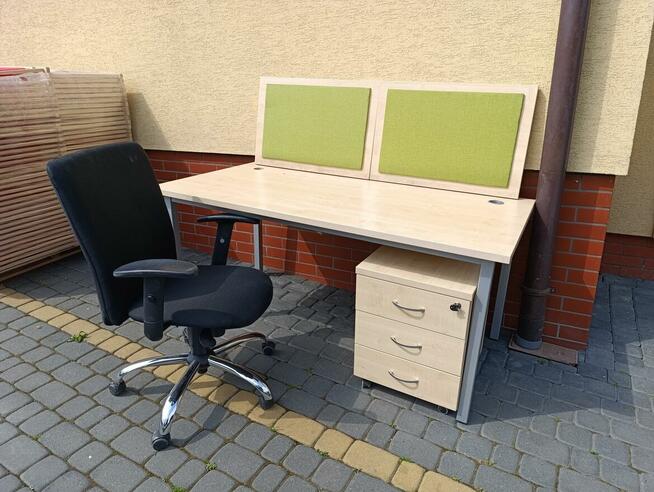 Biurko stół biurowy biały 160x80