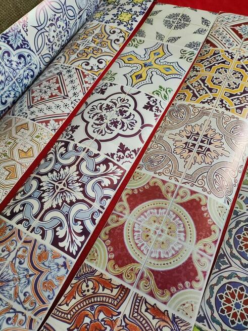 Pasek Ozdobny na ścianę kuchni Płytki Maroko MOZAIKA Dekor