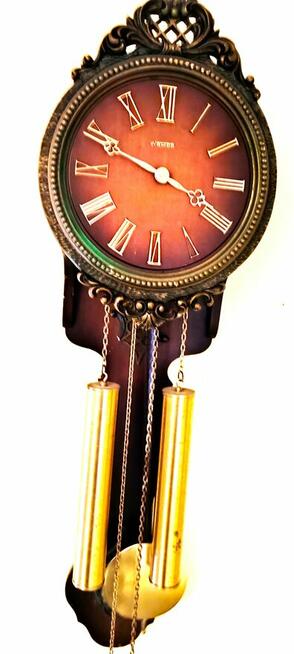 Zegar wiszący wagowy 2 strunowy sprawny