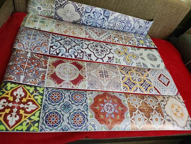 Pasek Ozdobny na ścianę kuchni Płytki Maroko MOZAIKA Dekor