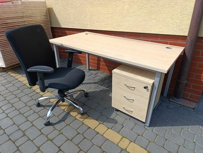 Biurko stół biurowy biały 160x80