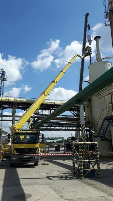 Podnośnik koszowy zwyżka wysięgnik podest wynajem usługi