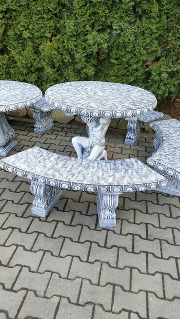 Betonowe meble ogrodowe tarasowe komplet ogrodowy zestaw