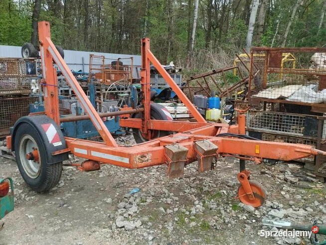 Przyczepa kablowa do kabli, kablówka do szpul bębnów 4,5t