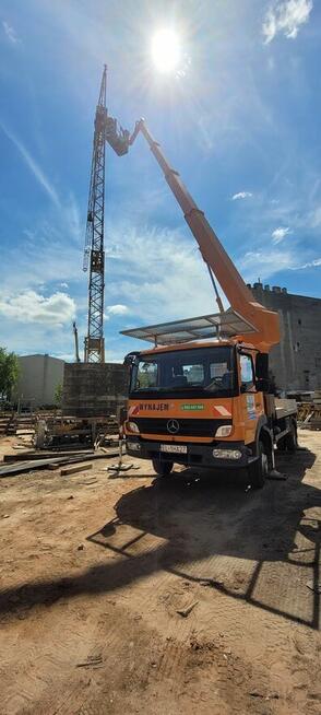 Podnośnik koszowy zwyżka wysięgnik podest wynajem usługi