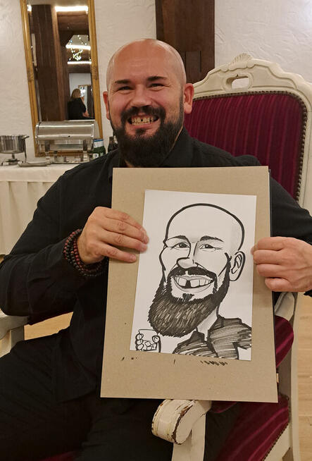 Rysowanie karykatury na żywo – wesele, imprezy, urodziny