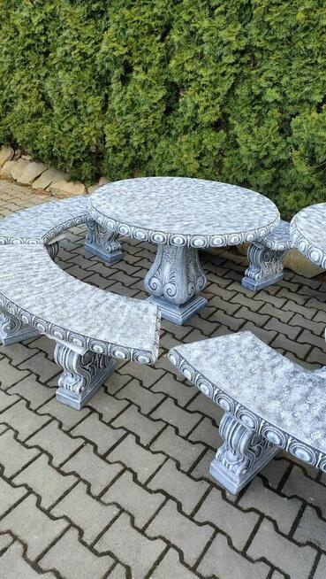 Betonowe meble ogrodowe tarasowe komplet ogrodowy zestaw
