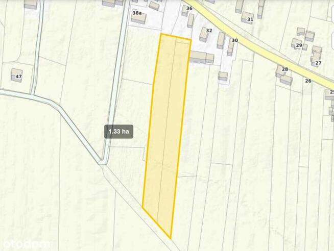 Grunty rolne 1,32 ha w Lasowicach Wielkich