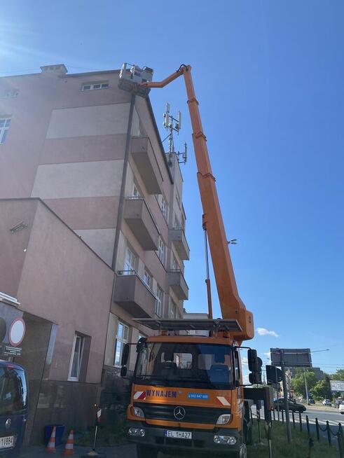 Podnośnik koszowy zwyżka wysięgnik podest wynajem usługi