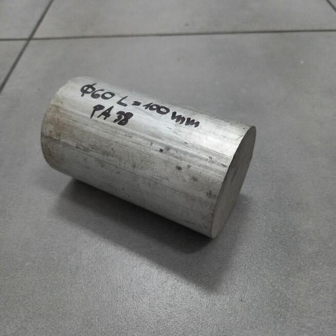 aluminium fotmatka pręt aluminiowy wałek fi 60 długość 100mm