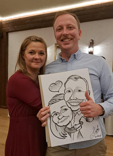 Rysowanie karykatury na żywo – wesele, imprezy, urodziny