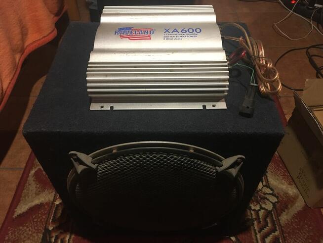 RAVELAND subwoofer 500 watt GREEN FORCE+WZMACNIACZ RAVELAND