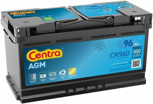Akumulator 96Ah 850A Centra CK960 AGM P+ Start Stop