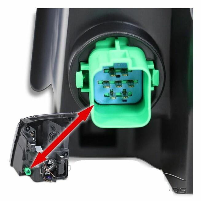 Reflektor Prawy Lampa przód Pasażera Ford Transit 2006-2013