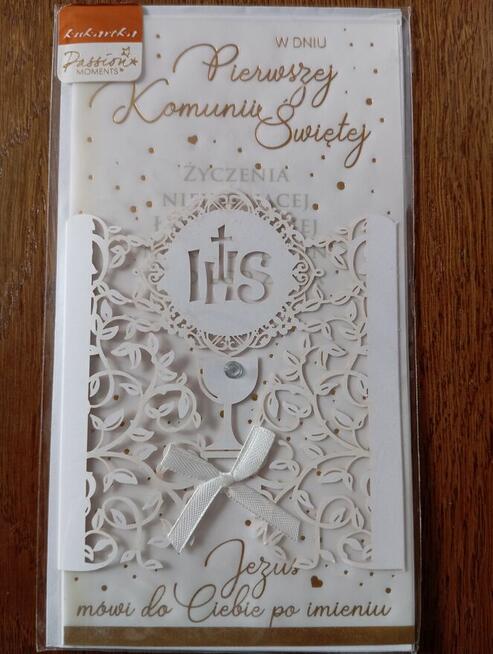 Pamiątka Pierwszej Komunii Świętej nowa zafoliowana z kopert